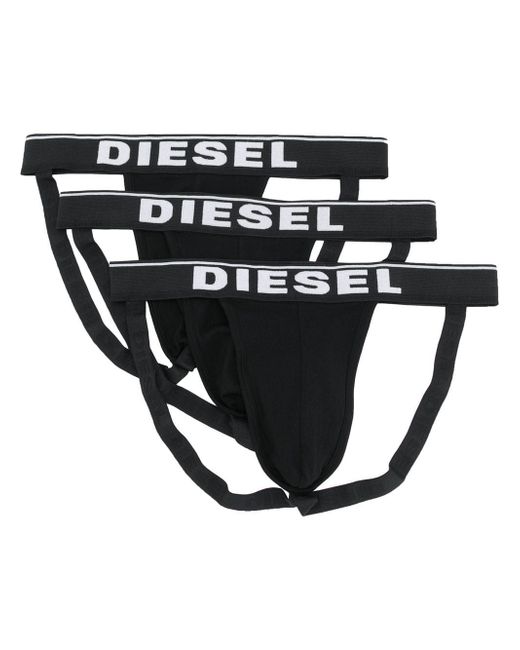 Diesel трусы-джоки с логотипом цвет Чёрный | Stylemi