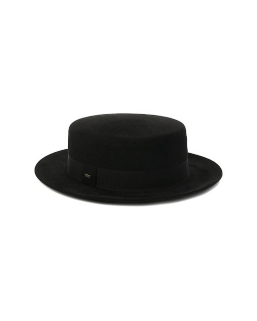 Чёрная Женская Фетровая Шляпа Saint Laurent