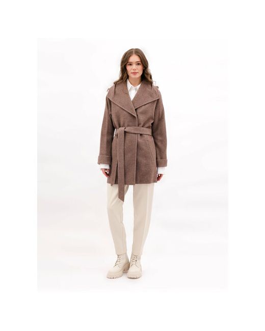 Trifo Пальто демисезонное силуэт прямой размер 50/170 серый